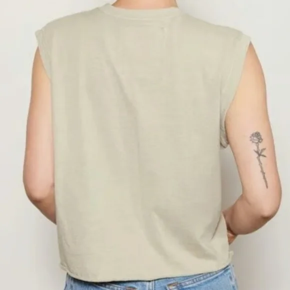 New People Of Leisure Band Tee Rolling Stones Graphic Top Women's Small LA - Picture 2 of 10